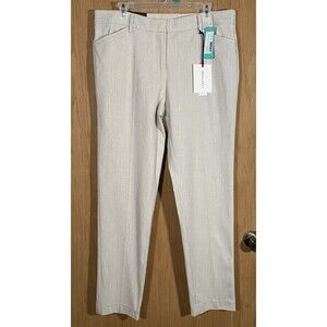 41 Hawthorn Becca Straight Leg Pants Sz 14 Cream Stitch Fix Stretch Career NWT